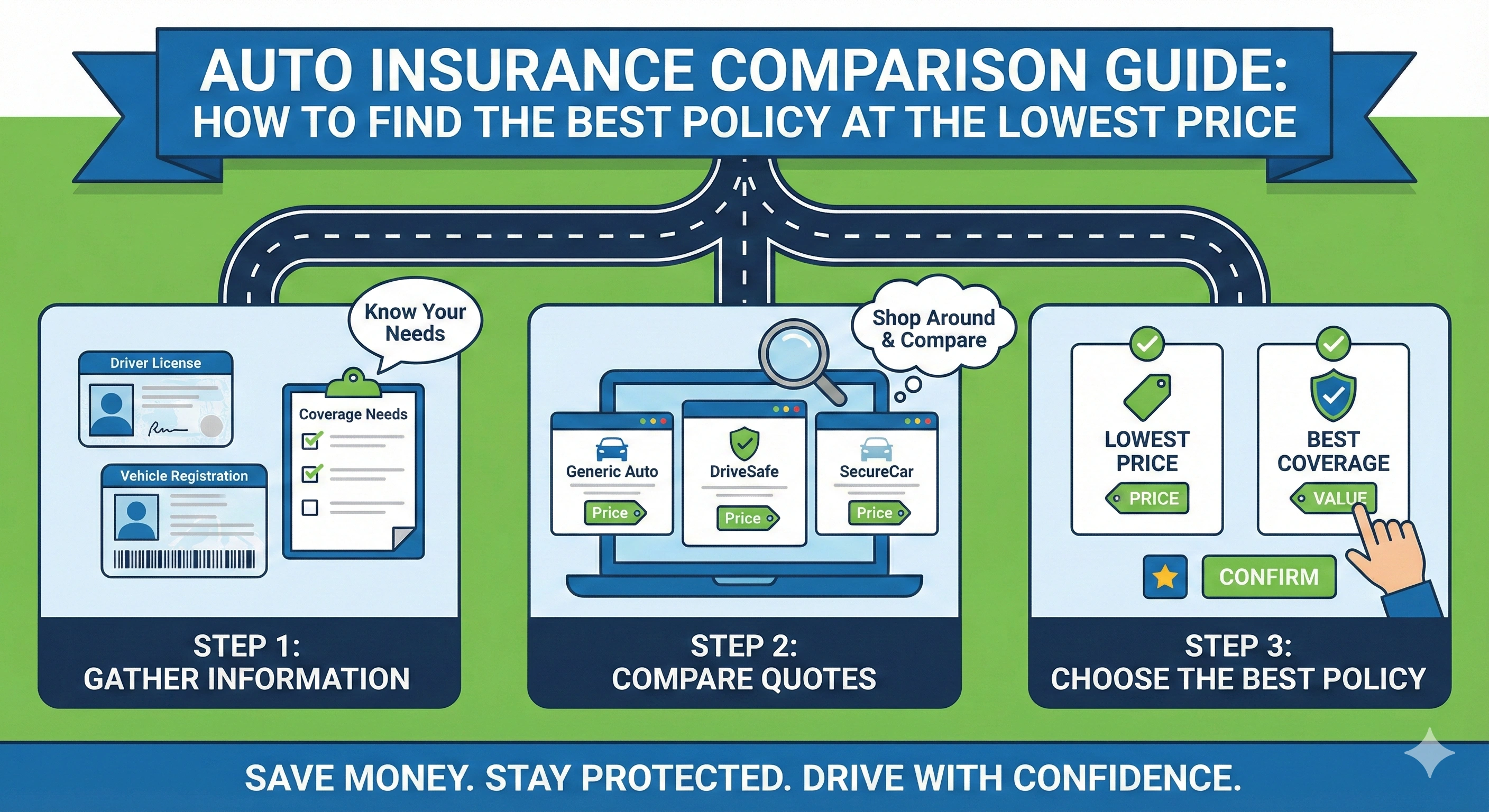 Auto Insurance Comparison Guide: How to Find the Best Policy at the Lowest Price Thumbnail