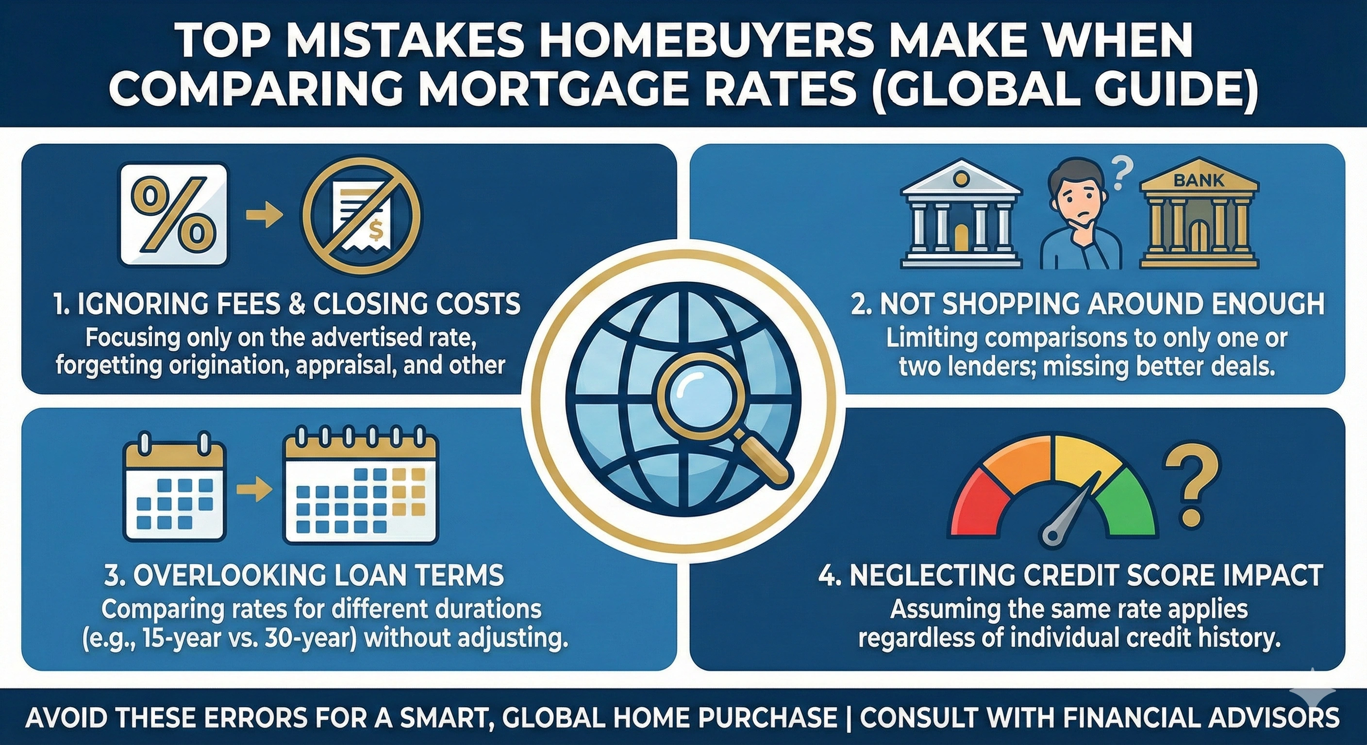 Top Mistakes Homebuyers Make When Comparing Mortgage Rates (Global Guide) Thumbnail